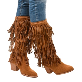Botas de cowboy de camelo camelo Boho Wystila marrom 1
