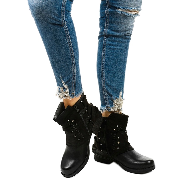 Botas pretas com isolamento da Lailea preto 1