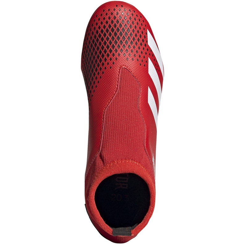 Chuteiras Adidas Predator 20.3 Ll Fg Jr EF1907 vermelho preto vermelho 1