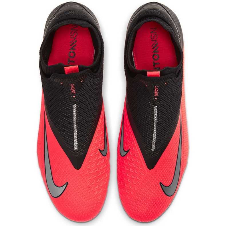 Chuteira Nike Phantom Vsn 2 Pro Df Fg CD4162 606 vermelho preto vermelho 1