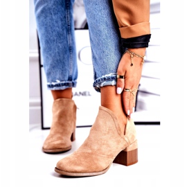 MSMG Botas femininas tornozelo recortadas mini meliori bege 1 MSMG Botas femininas tornozelo recortadas mini meliori bege 1