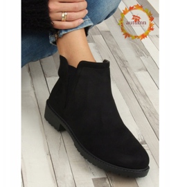 Botas pretas Chelsea para mulheres JB044 pretas preto 1