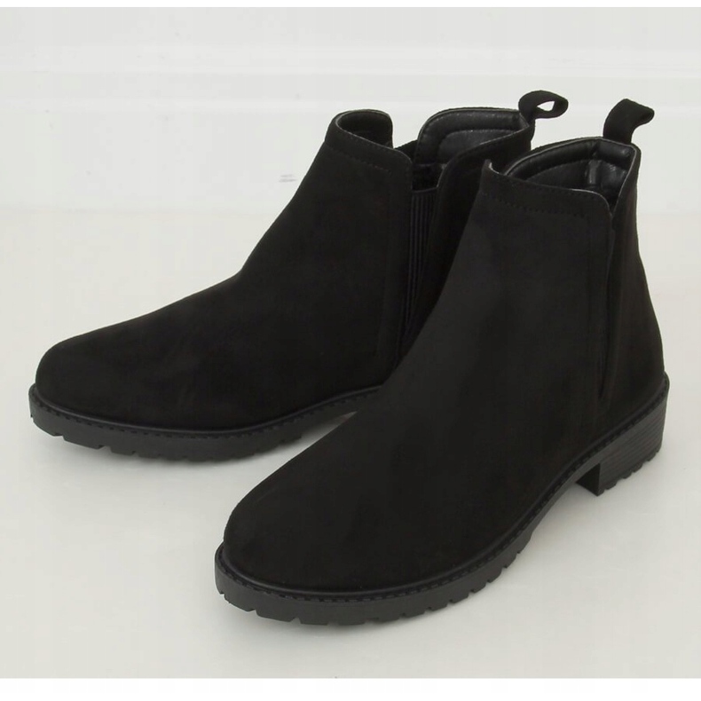 Botas pretas Chelsea para mulheres JB044 pretas preto 2