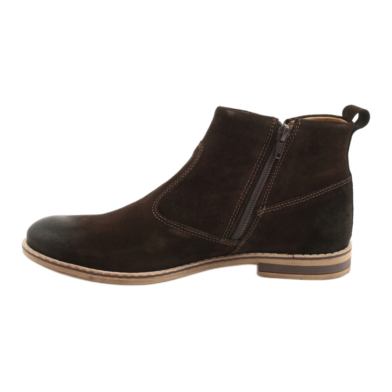 Botas masculinas Riko Botas Jodhpur 859 castanhas marrom 1