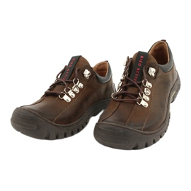 Sapatos marrons masculinos Riko 904 crazy cuoio marrom 2