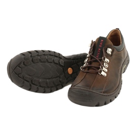 Sapatos marrons masculinos Riko 904 crazy cuoio marrom 3