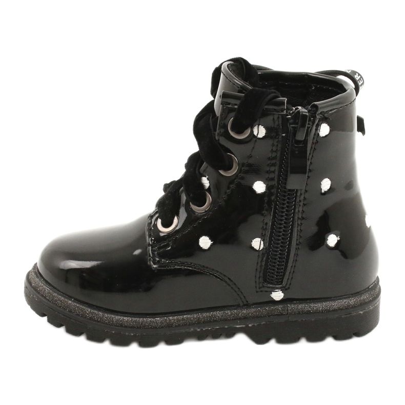 Evento Botas de menina, laço laqueado 20DZ60-3246 preto 1
