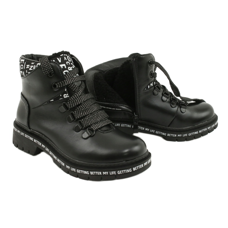 Imprimir Fashionable Black Boots Evento 20DZ60-3232 branco preto 4