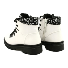 Imprimir Botas brancas na moda Evento 20DZ60-3232 branco preto 3