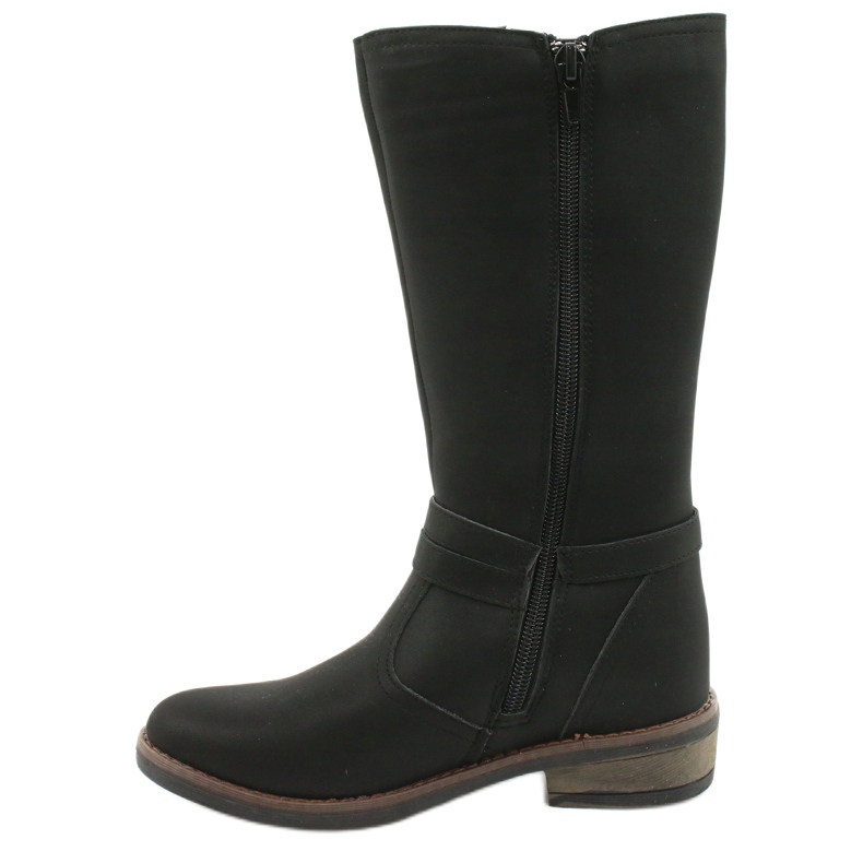 American Club Botas compridas com glitter black American GC24 / 20 preto 1