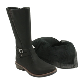 American Club Botas compridas com glitter black American GC24 / 20 preto 4