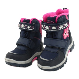Botas softshell American Club com membrana marinho HL47 / 20 azul marinho rosa 2