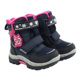 Botas softshell American Club com membrana marinho HL47 / 20 azul marinho rosa 4