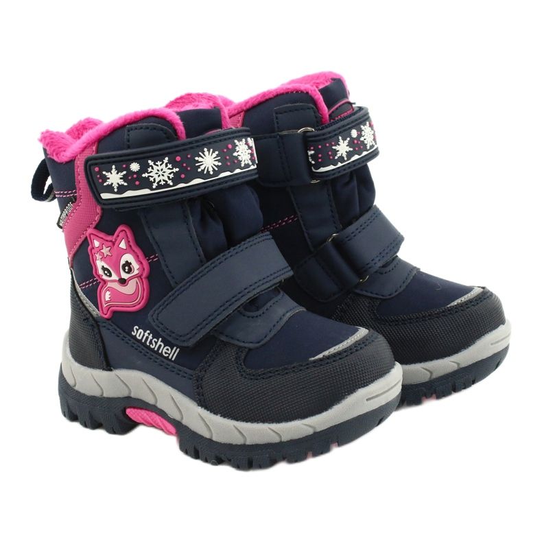 Botas softshell American Club com membrana marinho HL47 / 20 azul marinho rosa 4