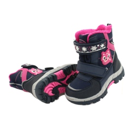 Botas softshell American Club com membrana marinho HL47 / 20 azul marinho rosa 3