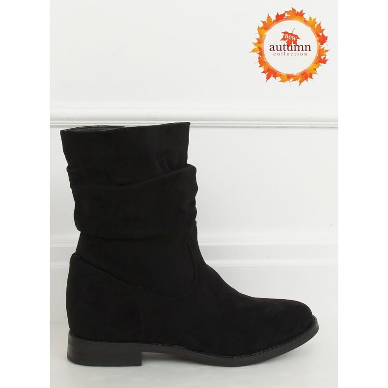 Botas pretas em salto oculto BJ1536-KB Preto 1