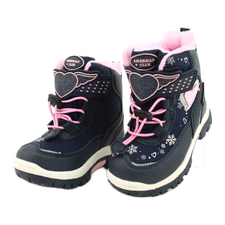 Botas softshell American Club com membrana marinho HL48 / 20 azul marinho rosa prata 2 Botas softshell American Club com membrana marinho HL48 / 20 azul marinho rosa prata 2