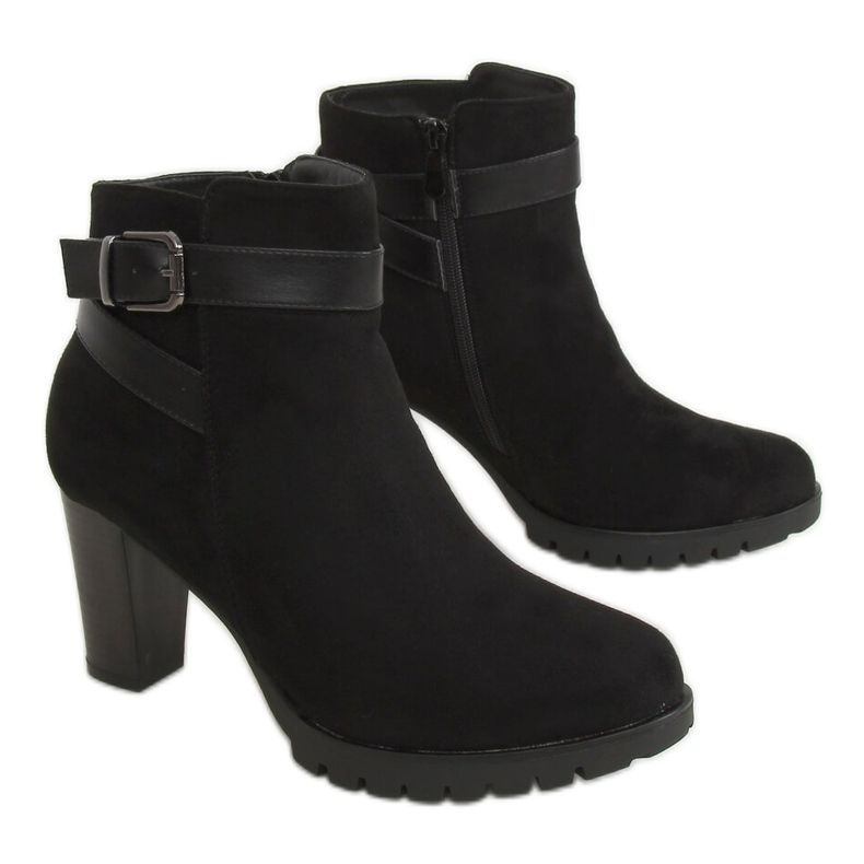 Botas pretas de salto alto J108 pretas preto 1