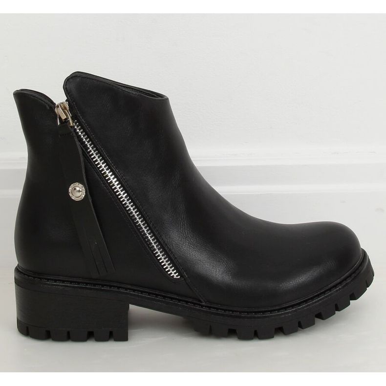 Botas pretas no protetor K-9996-2 Preto 1