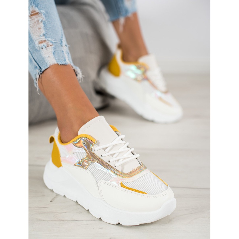 SHELOVET Tênis da moda branco 1