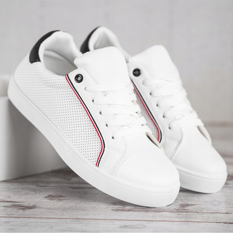 SHELOVET Calçados esportivos confortáveis branco 2