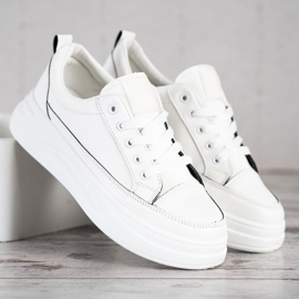 SHELOVET Calçados esportivos na plataforma branco 2