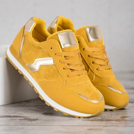 SHELOVET Sapatos esportivos mostarda multicolorido amarelo 1