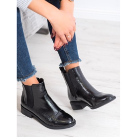 Goodin Botas Chelsea Laqueadas preto 1