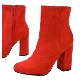 Botins de camurça vermelha no poste Wenonah vermelho 1