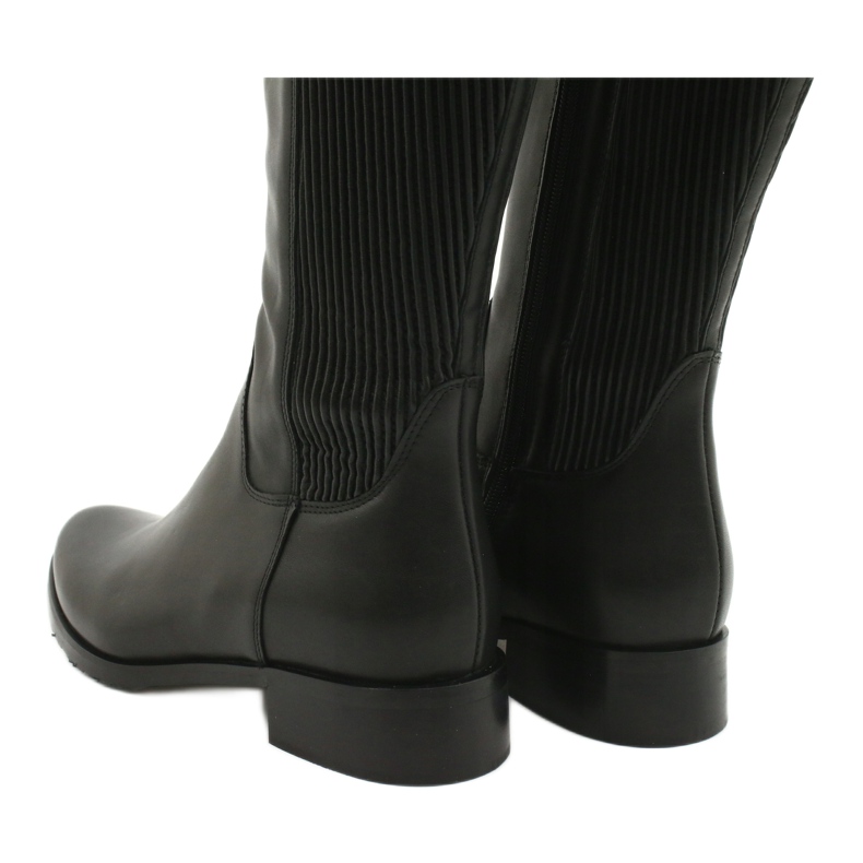 Botas pretas com elástico Arka 7152 preto 3