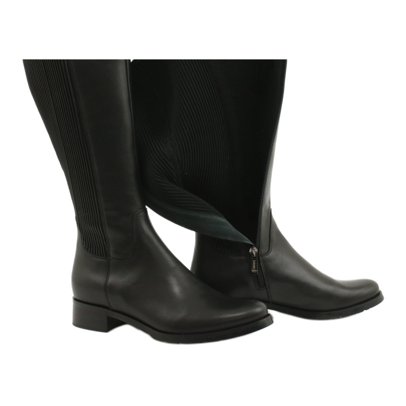 Botas pretas com elástico Arka 7152 preto 5