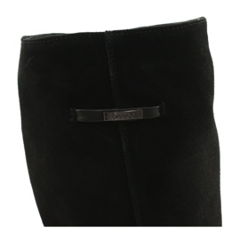 Arka Botas pretas de couro feminino 7217 preto 4