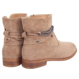 Botas femininas bege 688-201 cáqui 1