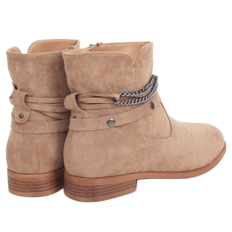 Botas femininas bege 688-201 cáqui 1
