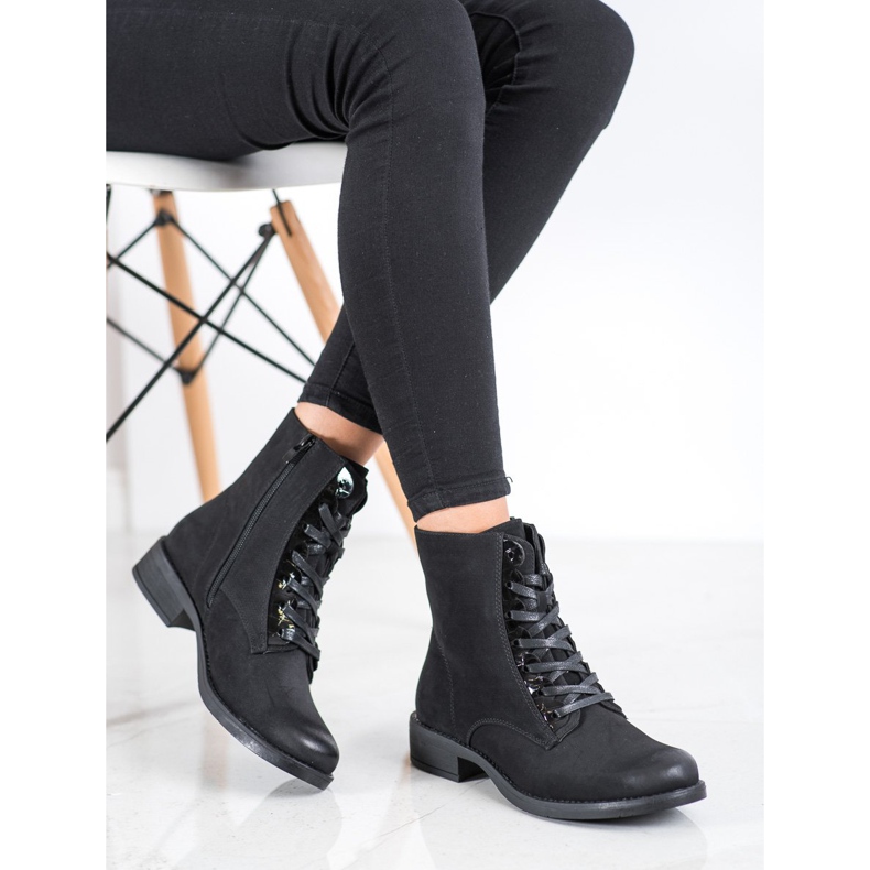 Sergio Leone Botas femininas confortáveis preto 1