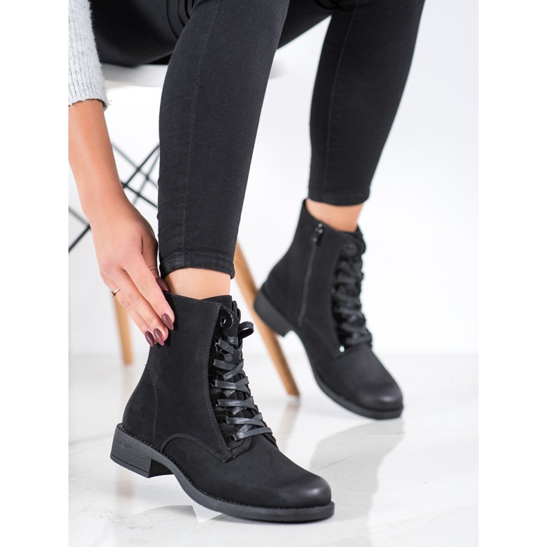 Sergio Leone Botas femininas confortáveis preto 2