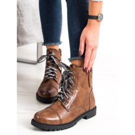 Goodin Botas de amarrar marrons marrom 1