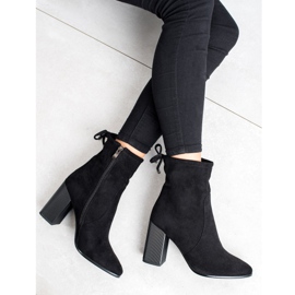 Goodin Botas de camurça com laço preto 2 Goodin Botas de camurça com laço preto 2