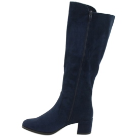 Botas de camurça azul marinho Sergio leone KZ277 azul-marinho 1