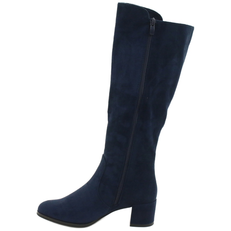 Botas de camurça azul marinho Sergio leone KZ277 azul-marinho 1