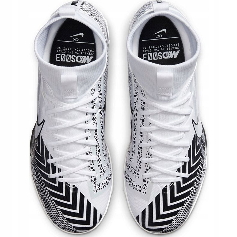 Chuteira Nike Mercurial Superfly 7 Academy Mds Tf Junior BQ5407 110 branco 1