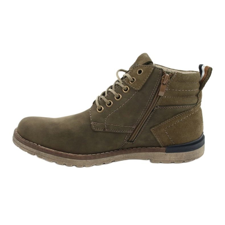 Botas masculinas verde oliva McBraun 20MN29-3131 cáqui 1