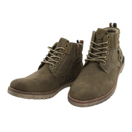 Botas masculinas verde oliva McBraun 20MN29-3131 cáqui 2