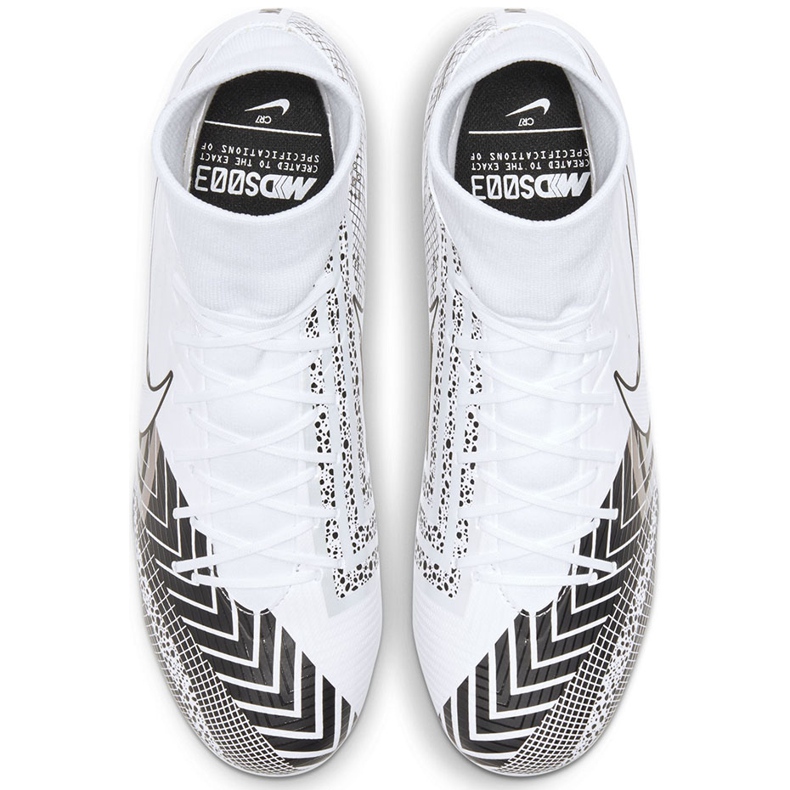 Chuteira Nike Mercurial Superfly 7 Academy Mds FG / MG BQ5427 110 branco branco 1