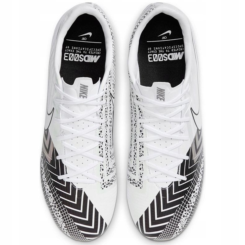 Chuteira Nike Mercurial Vapor 13 Academy Mds FG / MG CJ1292 110 branco branco 1