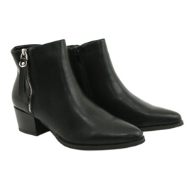 Botas de inverno no zíper Jezzi 20BT35-3028 preto 4