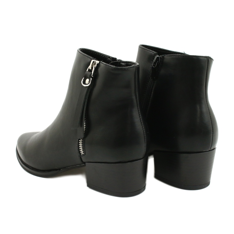 Botas de inverno no zíper Jezzi 20BT35-3028 preto 3