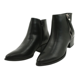 Botas de inverno no zíper Jezzi 20BT35-3028 preto 2