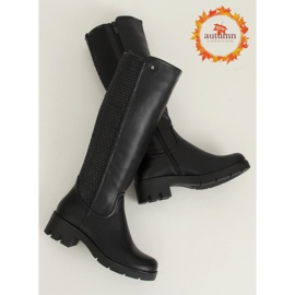 Botas pretas de sola alta 6286-1 Pretas preto 1
