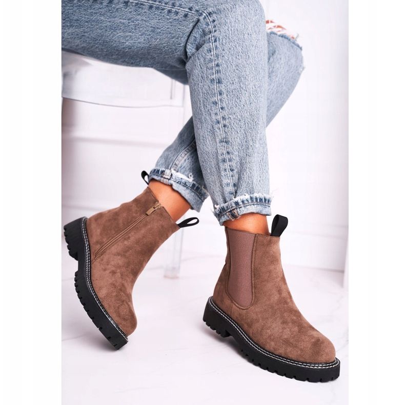 Ideal Botas Chelsea Femininas Khaki Resist cáqui verde 2